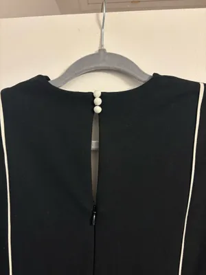 Maeve Square-Neck Scalloped Hem Long-Sleeve Mini Dress thumbnail 5