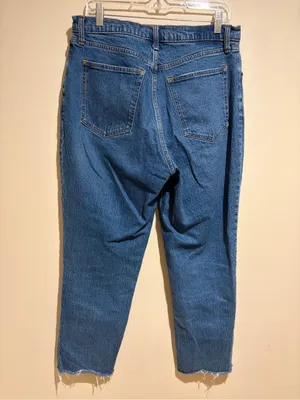 Abercrombie & Fitch Curve Love 90s Straight Ultra High Rise Jeans 32/14S SHORT thumbnail 9