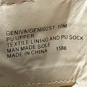 Steve Madden Geniva Beige Crock Faux Leather Square Toe Heel Boots Size 10M thumbnail 6