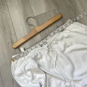 Abercrombie & Fitch Pants linen gemma wide leg crop womens White (large petite) thumbnail 6