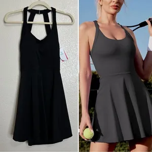NWT iuga Black Women's Tennis Golf Athletic Dress, Sz Medium thumbnail 2