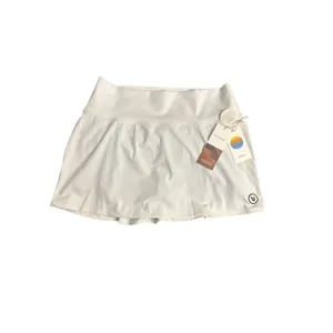 Vuori Womens Skirt Volley Skort White Tennis Golf Built In Shorts Sz L thumbnail 2