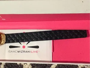 NIB!! Issac Mizrahi Stainless Steel Black and Gold Women’s Wrist Watch thumbnail 6