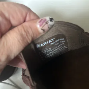 Ariat cruiser slip-on shoes in brown floral embossed thumbnail 5