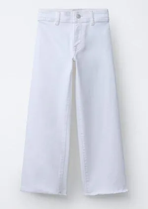 Zara White wide leg marine jeans in a US 2 #widelegjeans #denim thumbnail 1