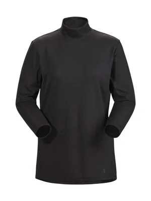 Arc'Teryx Black Heather Lumin Mock Neck Top Size Medium thumbnail 10