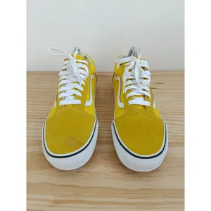 VANS Old Skool Suede/Canvas Sneakers, Yellow - Size 8.5-Mens / Size 10-Women thumbnail 4