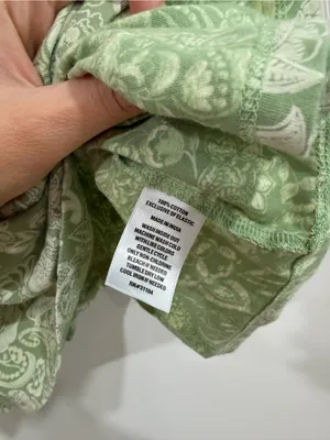 Wonderly Sage Green Smocked Peplum Blouse thumbnail 3