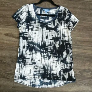 Vera Wang Abstract Tie-Dye Tee - Medium thumbnail 7