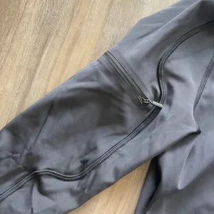 Lululemon cropped half zip athletic hoodie In Black thumbnail 4