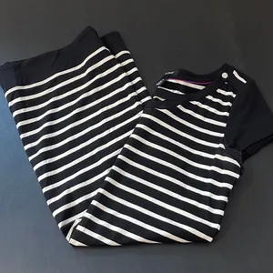 White House Black Market Women's Shift‎ Dress Keyhole Striped Black White Large thumbnail 11