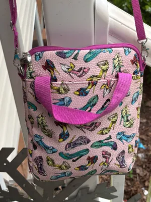 Disney parks pink princess shoes tablet IPad case with strap thumbnail 1