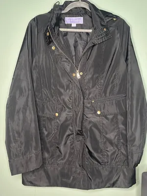 Laura Scott Rain Coat Size M Lightweight Classic jacket Women Waterproof Chic thumbnail 1
