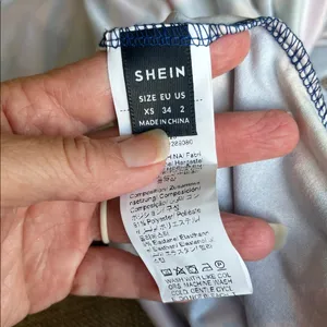SheIn Colorful Vibrant Maxi Dress Strapless Blue Gold Multicolor New thumbnail 7