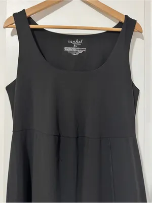 Isabel by Ingrid+Isabel Maternity Black Sleeveless Knit A-Line Midi Dress XL thumbnail 3