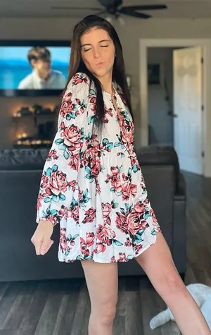Floral Dress White thumbnail 1