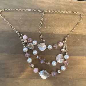 Mother Of Pearl And Bead Layered Necklace thumbnail 2