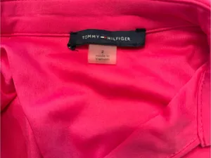 Tommy Hilfiger Hot Pink Sleeveless Twist-Waist Midi Dress Sz 2 thumbnail 4