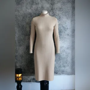 Steve Madden Maya Elegant Cream Long Sleeve Dress thumbnail 4