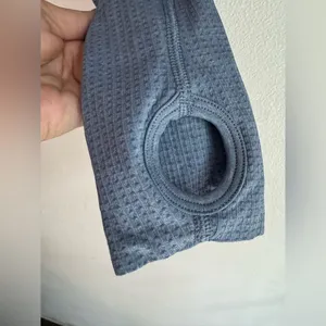 Gymshark Vital Seamless 2.0 Blue Long Sleeve Crop Top thumbnail 6