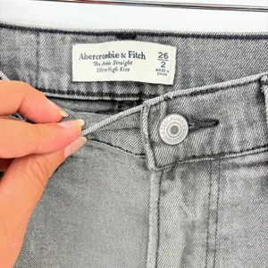 Abercrombie & Fitch Ankle Straight Womens Jeans Sz 26 Gray Y2K Grunge 90s Indie thumbnail 9