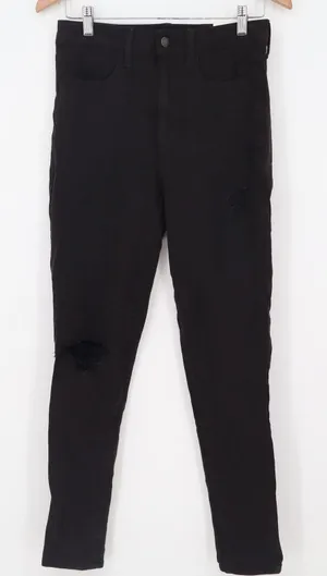 American Eagle Jeggings Womens 6 Super Hi-Rise 360 Next Level Black FAIR thumbnail 1