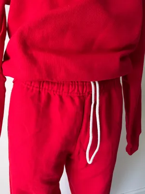 Athletic Works Red 2 Piece Sweat Suit  thumbnail 2