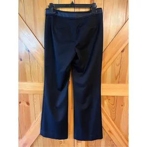 White House Black Market Size 4R Flare Leg Dress Pants Womens Stretch Black (299 thumbnail 4