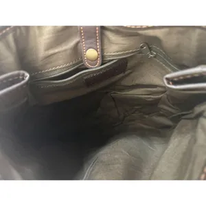 GAP Wool Blend Double Flap Plaid Backpack thumbnail 5