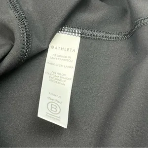Athleta Lightning Tank Womens Size Small Black‎ Cropped Athletic Top Fitness Gym thumbnail 4