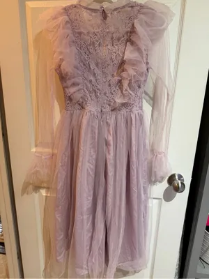 Lavender Tulle Lace Theater Costume Dress - Elegant Princess Style thumbnail 2