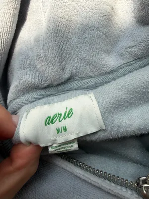 Aerie Light Blue / Grey Zip Up thumbnail 6