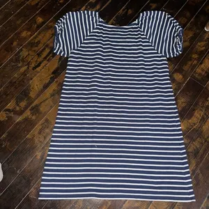 Loft nautical blue & white knit travelcore cruise L dress thumbnail 3