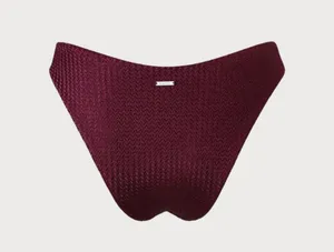 Berlook Burgundy Geometric Bikini Bottom ONLY 22 Red Size M thumbnail 8