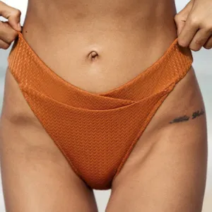 BERLOOK Caramel V Cut Jacquard Bikini Bottom ONLY 59 thumbnail 1