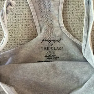 Free People Good Karma Long Tank in Ice Grey XL thumbnail 6