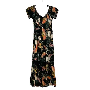 Women's Patrons of Peace‎ Floral Maxi Dress Size XS Tropical Beach Vacation thumbnail 3