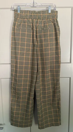 Urban Outfitters Plaid Retro Pleated Crop Pants thumbnail 1