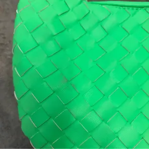 Neon Green Intrecciato Knotted Mini Jodie Style Bag Hobo Purse thumbnail 3