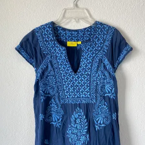 Roller Rabbit Embroidered Floral Dress Size XS thumbnail 2