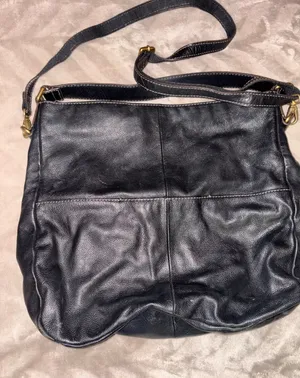 Fossil Black Leather Bag thumbnail 1
