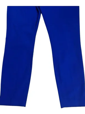 Express Columnist Cobalt Blue Ankle Dress Trousers Size 6R Pants Flat Front thumbnail 5