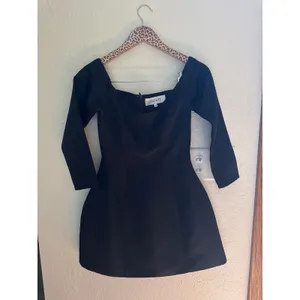 ELLIATT Vida Long Sleeve Mini Dress in Black Size XXS thumbnail 3