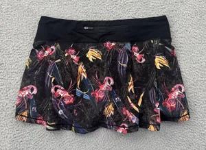 Lululemon Pace Rival Skirt Skort Veiled Floral Black Athletic Tennis Women's 6 thumbnail 1