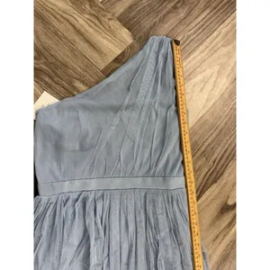 Anaya With Love Bridesmaid tulle one shoulder maxi dress in soft blue Zs 6 thumbnail 8