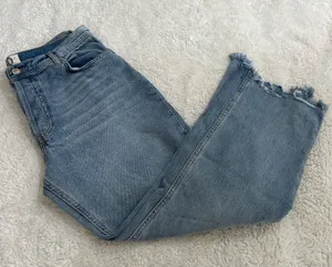 Free People Womens Straight Leg Denim Raw Hem Sz 30 Boho Indie Casual Preppy thumbnail 1