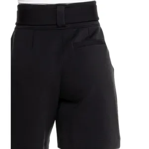Spanx AirEssentials Bermuda Shorts Very Black High-Rise Waist Tie-Waist Belted S thumbnail 4