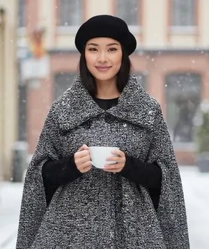 Last Kiss Y2K Vintage Poncho Cape - Sherlock Holmes Style thumbnail 1
