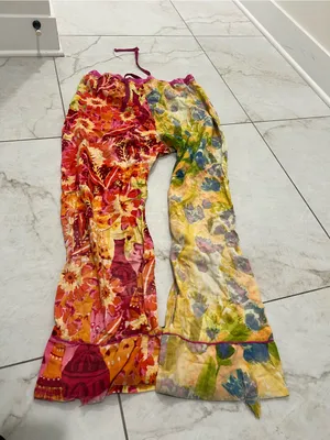 Anthropologie Roeqiya Fris Garden Bloom Pajama Pants Size Large thumbnail 5