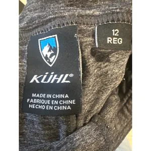 Kuhl Mova Straight Leg Pants Charcoal Athleisure Gray Cargo Hiking Women 12 Reg thumbnail 8